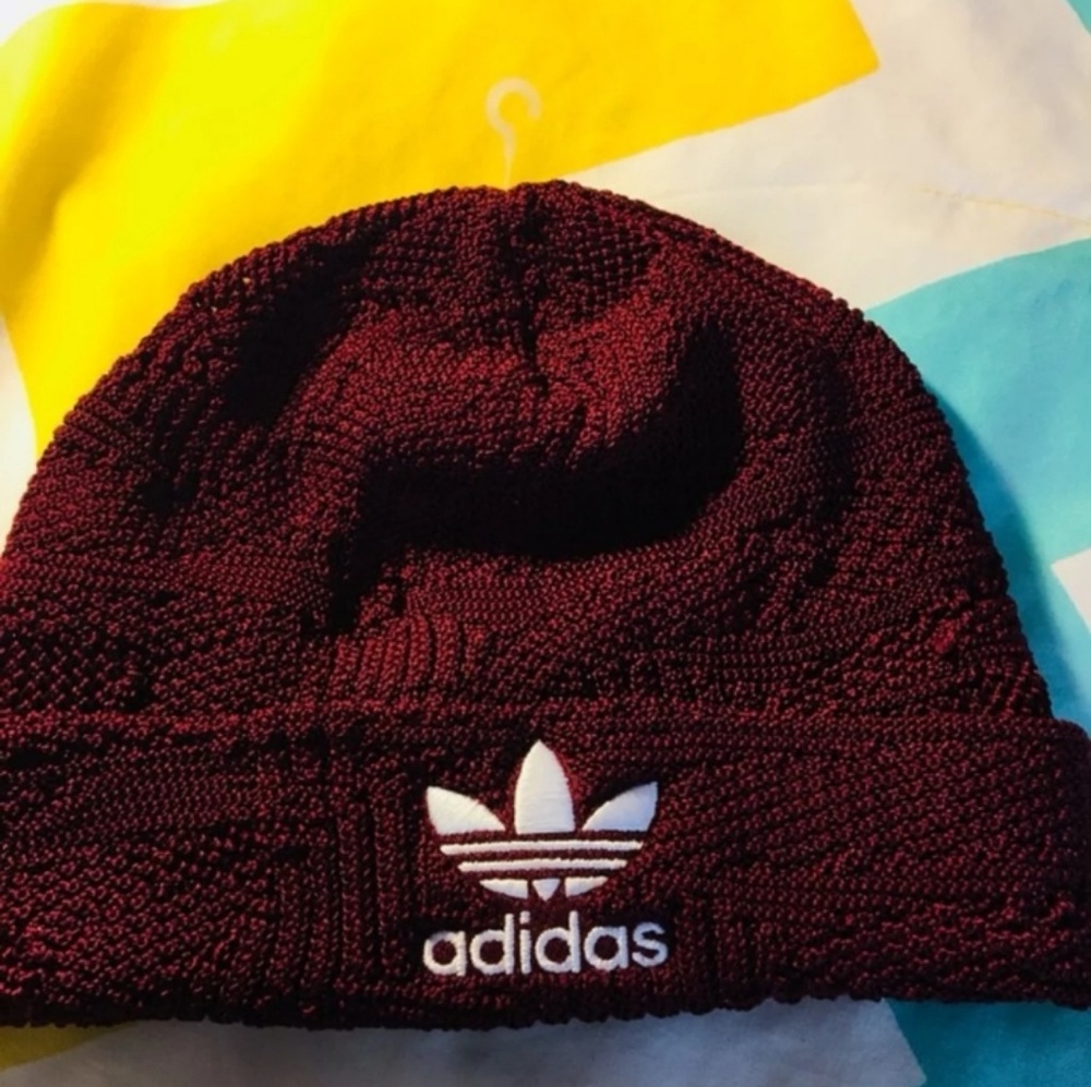 Maroon Adidas Beanie